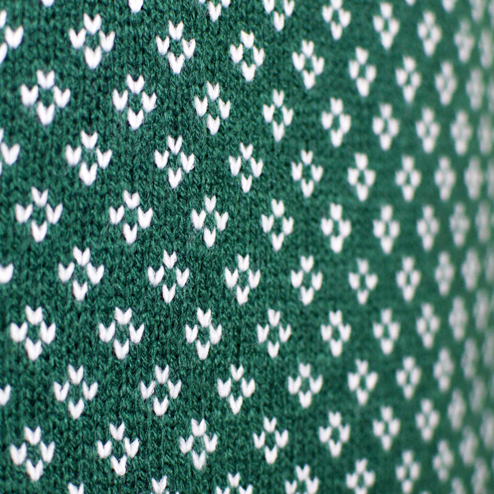 Maglione Natalizio Classico Verde e Bianco Elegante