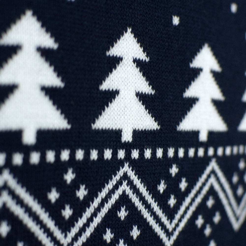 Maglione Natalizio Coppia Alberi Pupazzi Neve e Babbo Natale