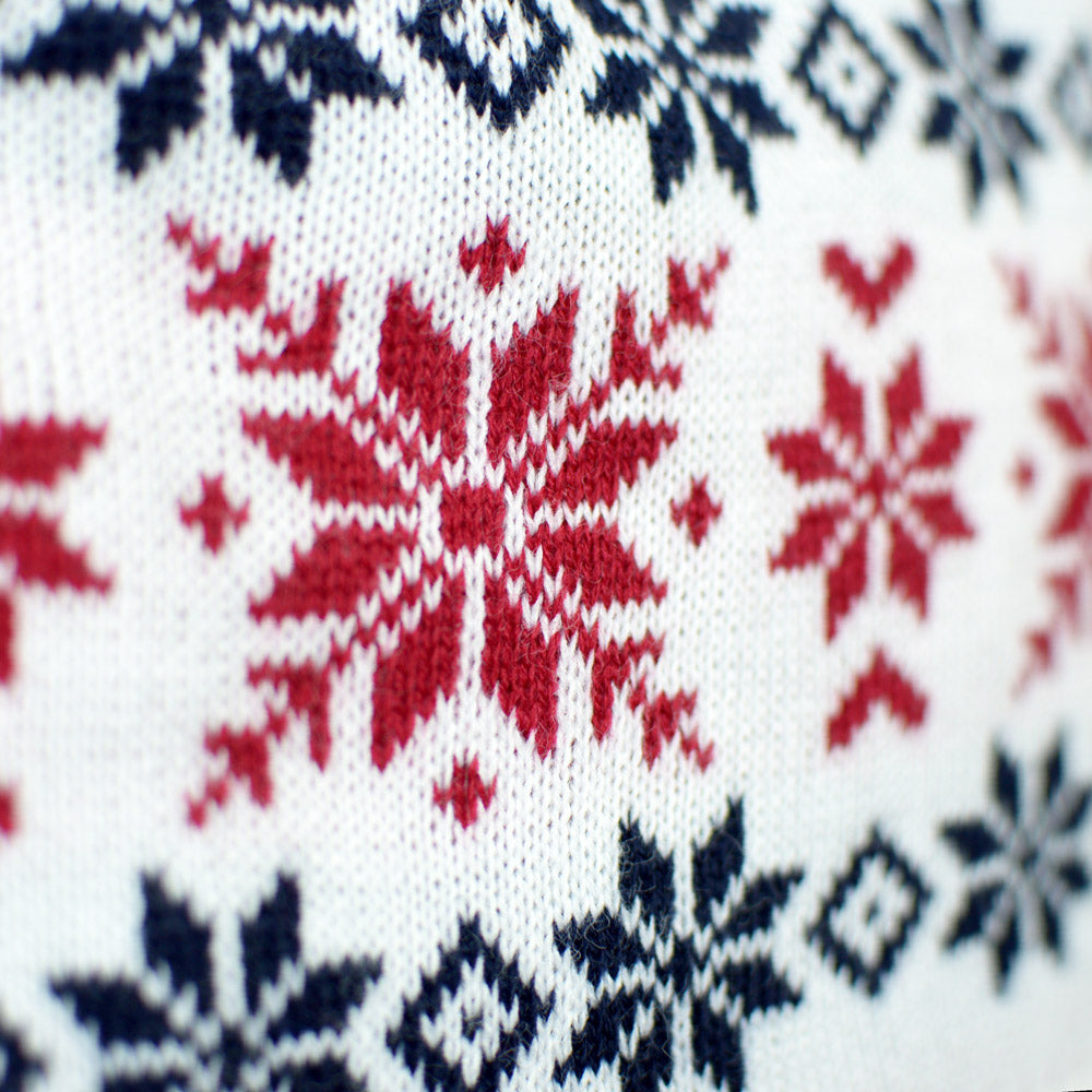 Babbo Natale e Renna Rudolp Sorridentes Maglione Natalizio di Coppia 