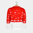 Maglione Natalizio Coppia Cotone Biologico Renna Sciarpa