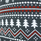 Maglione Natalizio Coppia Cotone Biologico Collo Alto Grigio