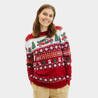 Maglione Natalizio di Coppia Driving Home Donna
