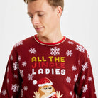 Maglione Natalizio Coppia Jingle Ladies con Paillettes Uomo