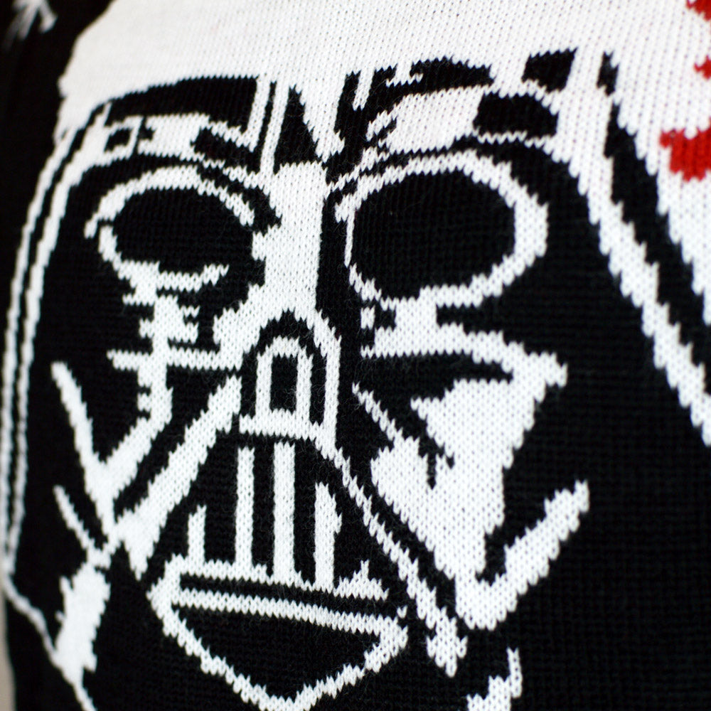 Maglione Natalizio di Coppia Star Wars Join The Merry Side nero