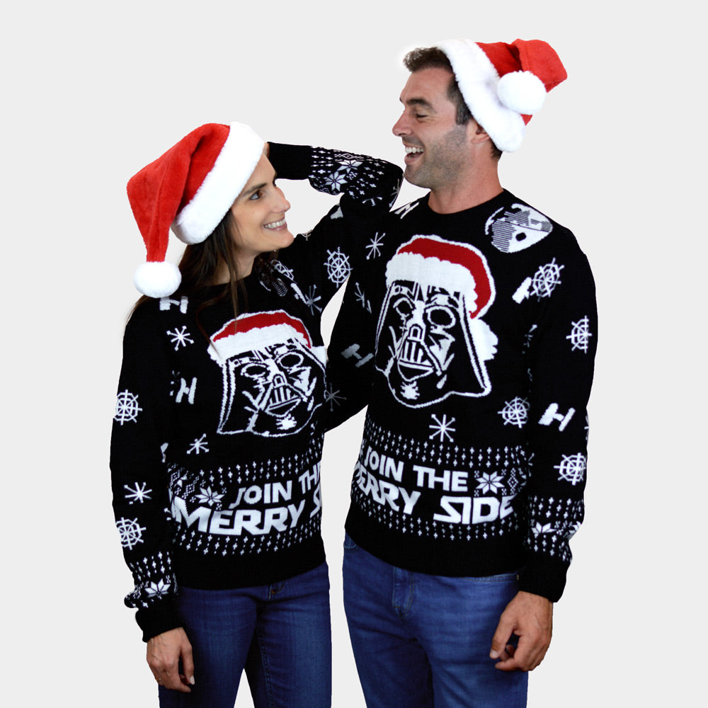 Maglione Natalizio di Coppia Star Wars Join The Merry Side