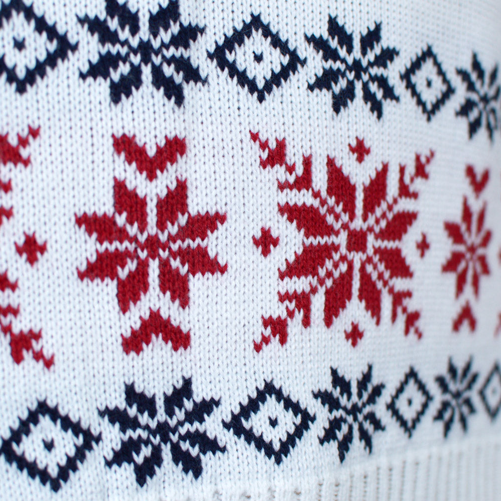 Maglione Natalizio coppia Azzurro con Renna Neve