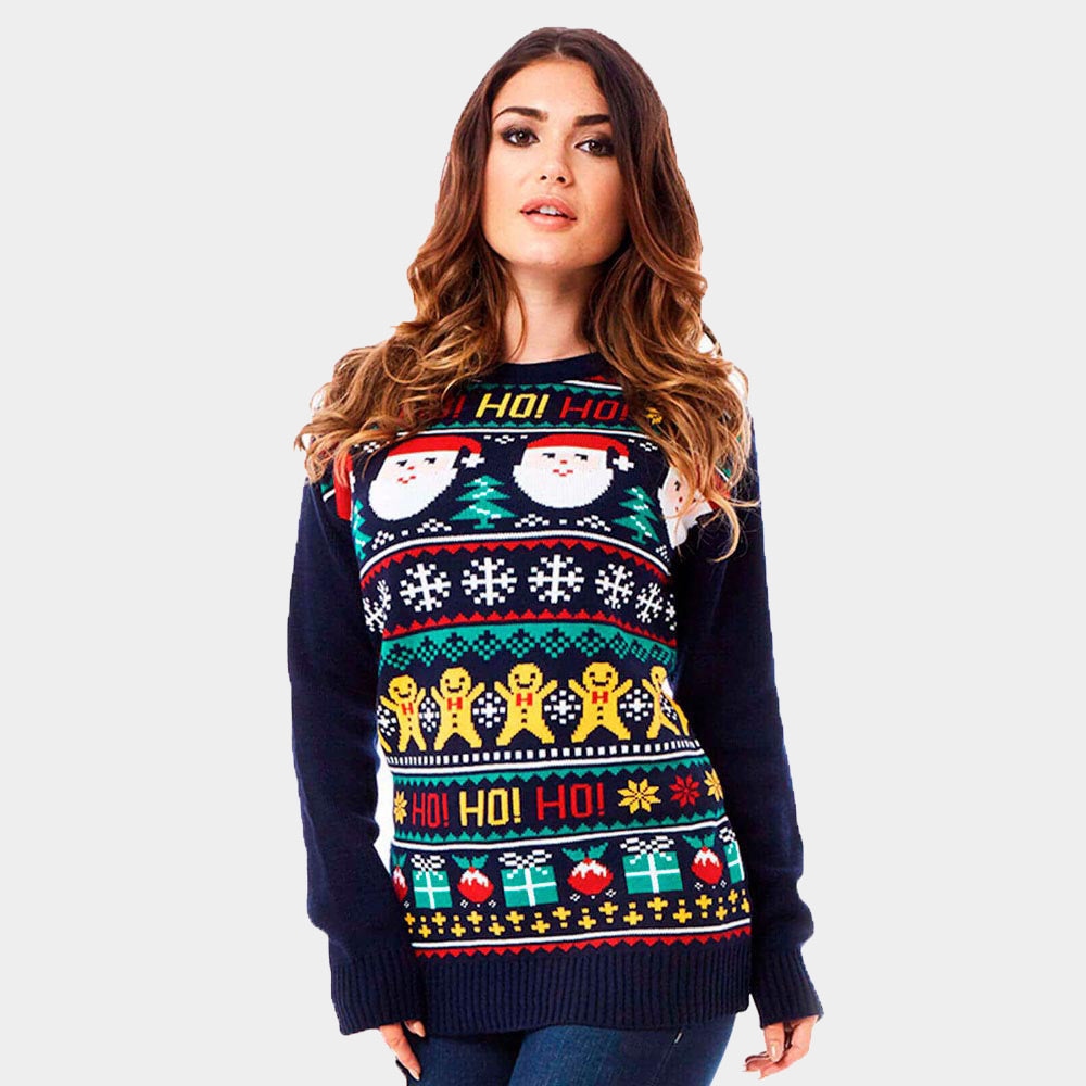 Maglione Natalizio Donna Babbo Natale Ho Ho Ho!

