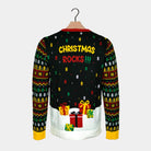 Maglione Natalizio da Donna  Babbo Natale Rocker con Luci LED