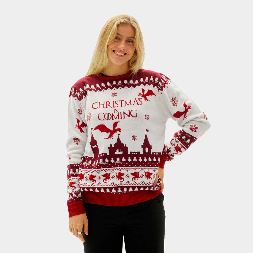 Maglione Natalizio da Donna Christmas is Coming