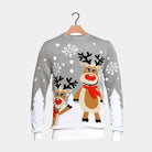 Maglione Natalizio da Donna Grigio Renne Carine