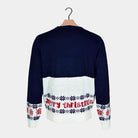 Maglione Natalizio Renna Rudolph da Donna Blu con Babbo Natale 