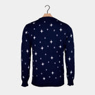 Maglione Natalizio Donna e Uomo Blu Stella Renne Albero Natalizio 
