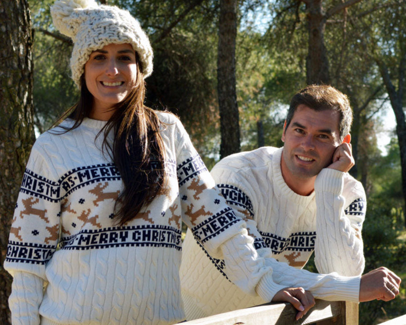 Maglione Natalizio da Donna e Uomo in Cotone Biologico