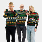 Maglione Natalizio da Donna Uomo Verde Happy Holidays