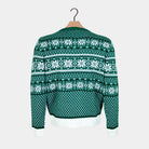 Maglione Natalizio Elegante Coppia Classico Verde e Bianco 