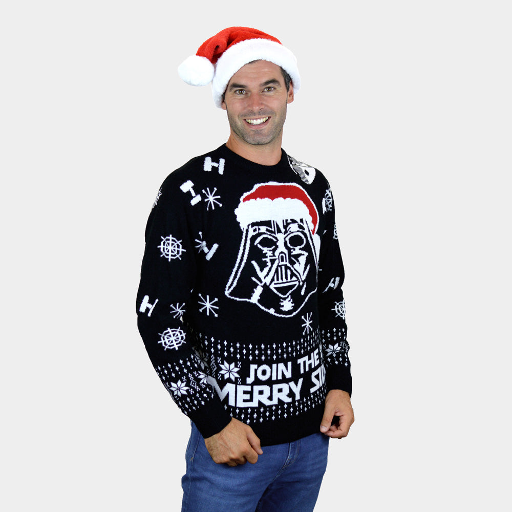 Maglione Natalizio Famiglia Uomo Star Wars Join The Merry Side
