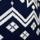 Maglione Natalizio Famiglia Nordic Renne e Stelle Blu 
