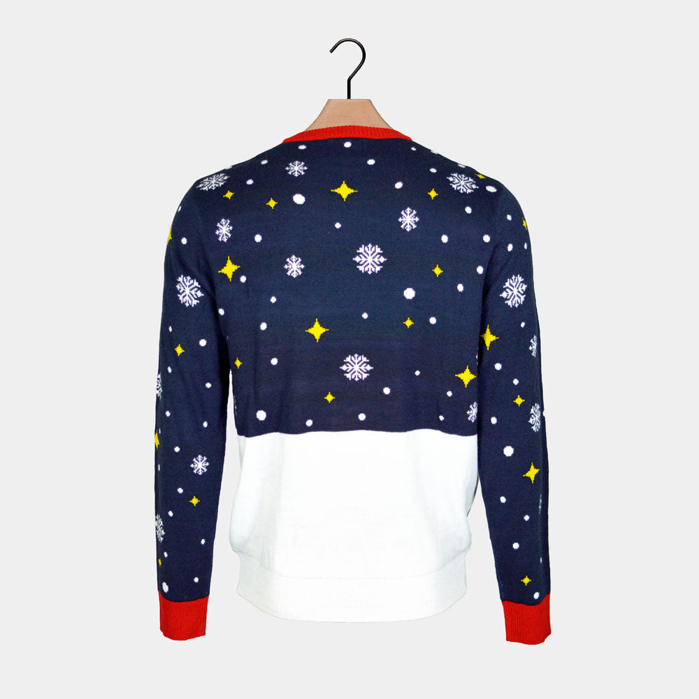 Maglione Natalizio Feliz Navidog-blu