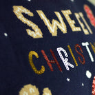 Maglione Natalizio Uomo Blu Ginger Cookie  con Luci LED