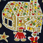 Maglione Natalizio Bambini Luci LED Casa di Pan di Zenzero