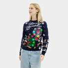 Maglione Natalizio Donna Luci LED Fiera Natalizio
