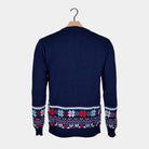 Maglione Natalizio Merry Christmas Blu 
