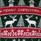 Maglione Natalizio Merry Righe Verdi e Rosse Christmas

