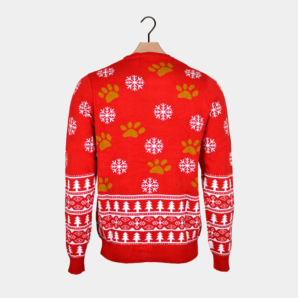 Maglione Natalizio Rosso Cagnolino
