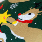 Maglione Natalizio  Uomo con Luci LED Babbo Natale Confusione