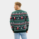 Maglione Natalizio da Uomo in Cotone Biologico Jolly Christmas Verde 