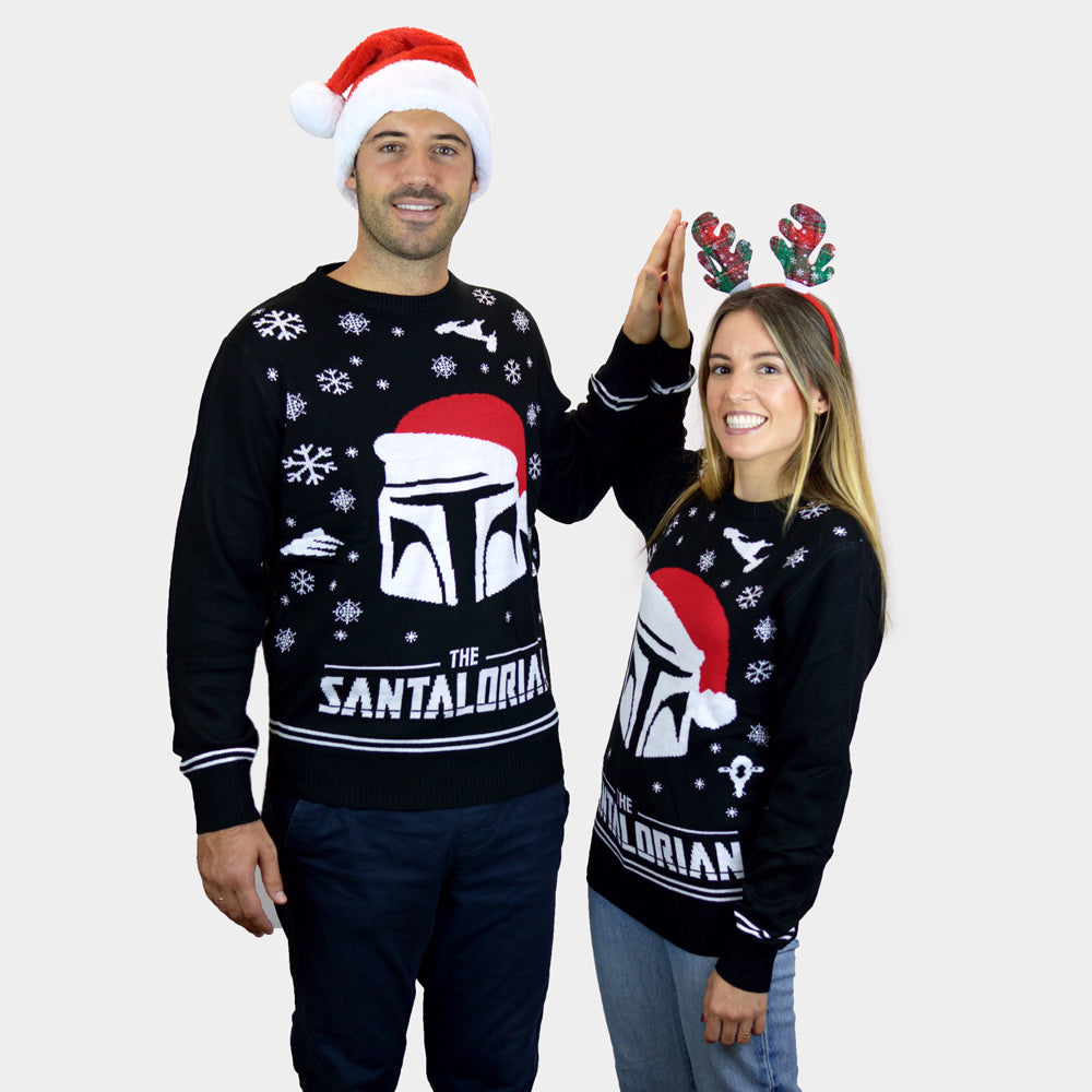 Maglione Natalizio Star Wars da Uomo e Donna The Santalorian
