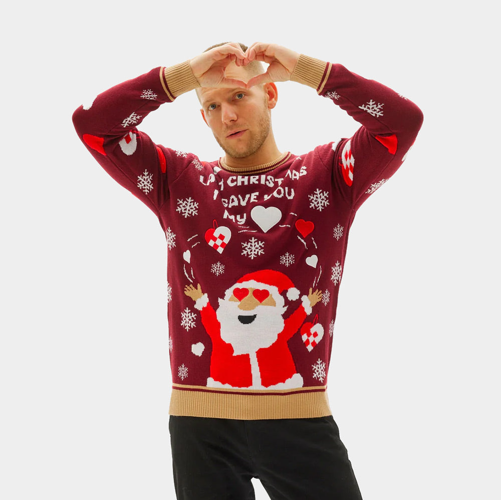 Maglione Natalizio da Uomo Last Christmas I Gave You My Heart