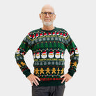 Maglione Natalizio da Uomo Verde Happy Holidays