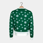 Maglione Natalizio Verde con Paillettes  Holly Jolly