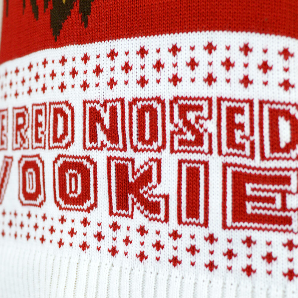 Maglione Natalizio Rosso Uomo Star Wars Wookiee