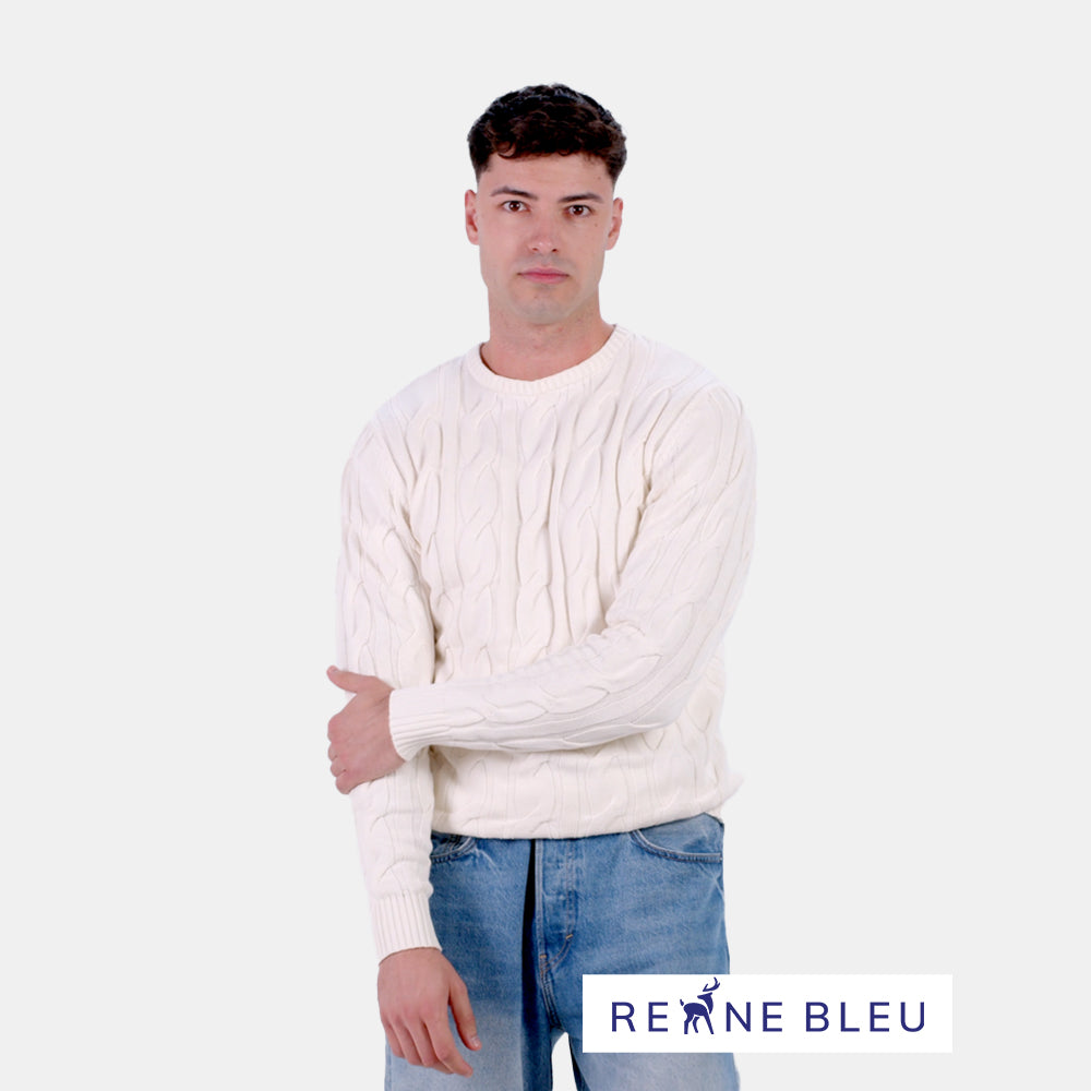 Maglione da Uomo in Cotone Biologico Snowfall
