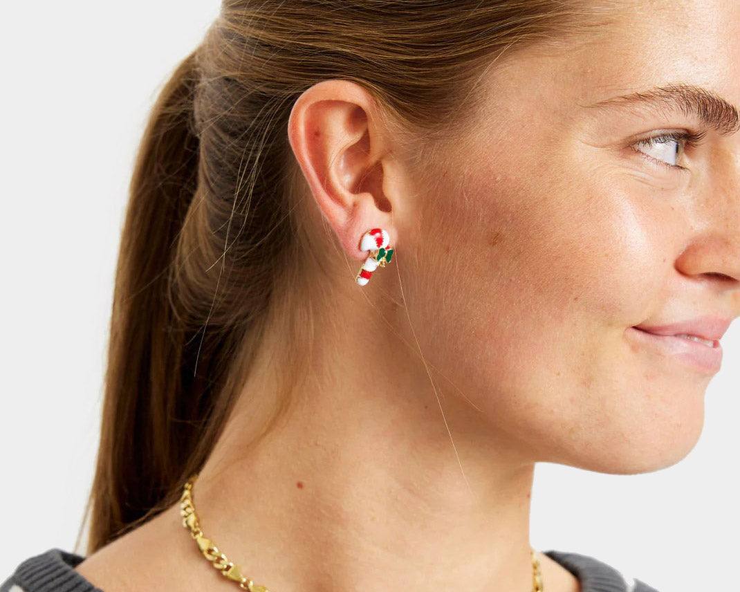 Orecchini Natalizi Bastoncino di Natale