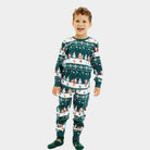 Pigiama Natalizio per Famiglia Green Jolly Christmas Cotone Biologico Bambino
