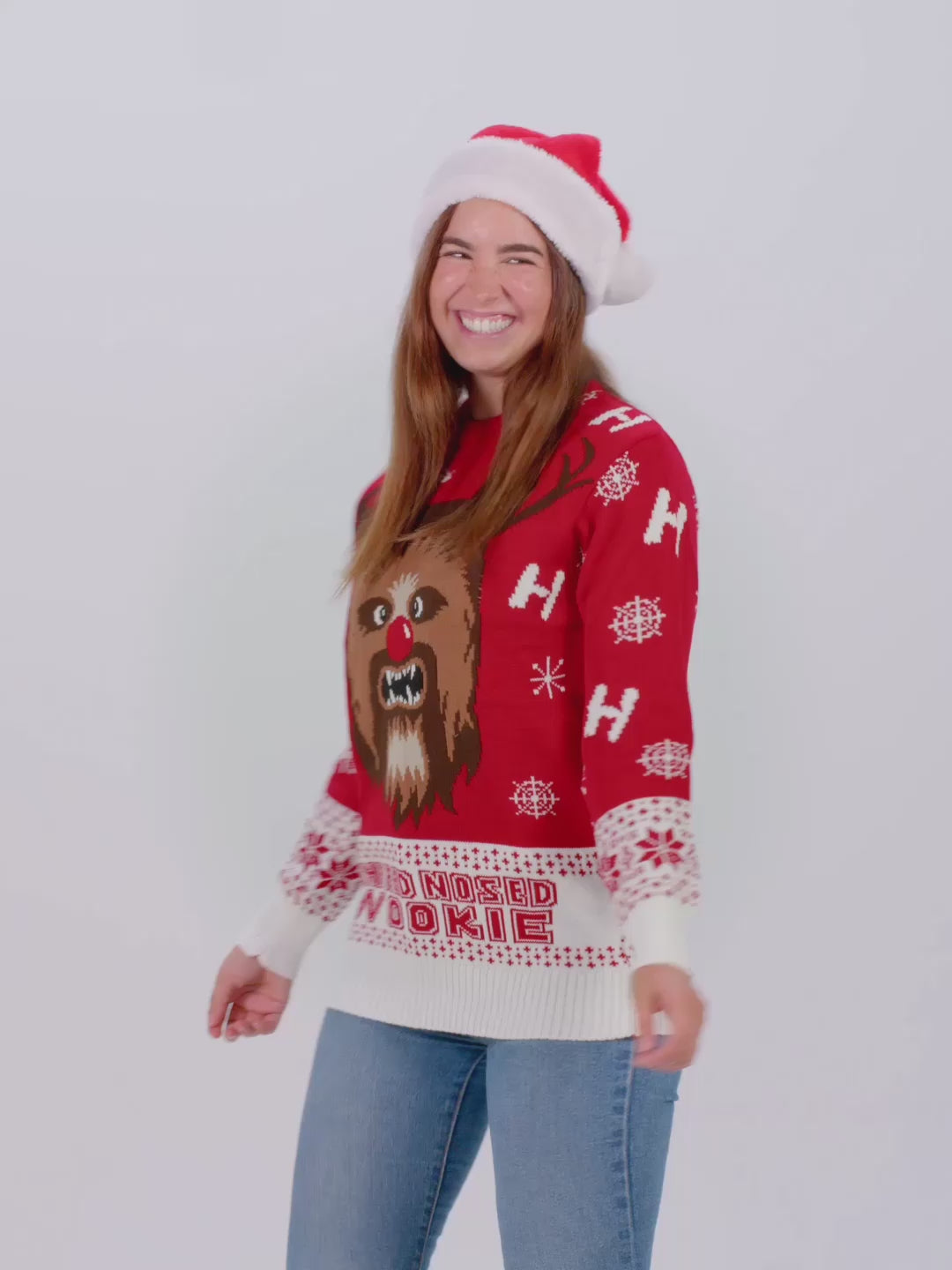 Maglione Natalizio da Donna e Uomo Wookiee